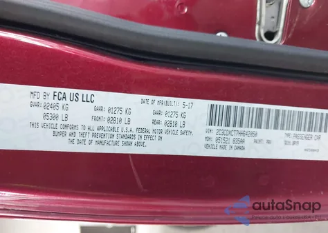 2017 Dodge Charger R/T Rwd из США, поврежденный, VIN 2C3CDXCT7HH642050